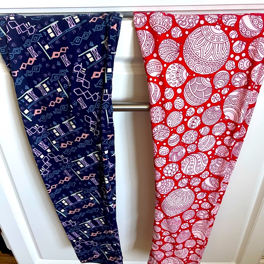 LuLaRoe LOT two pairs ONE Size new pants